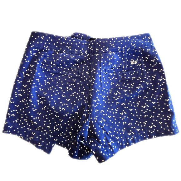 Vineyard Vines Navy Blue Wrap Skirt Skort W/ Tie Front, White Polka Dots, 2 - Picture 2 of 6